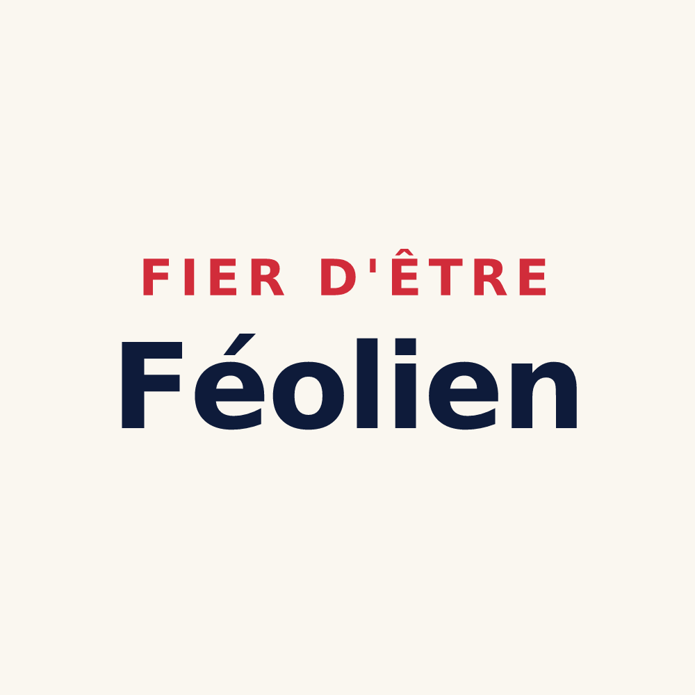Tasse « Fier d'être Féolien » — design pour Poids-de-Fiole