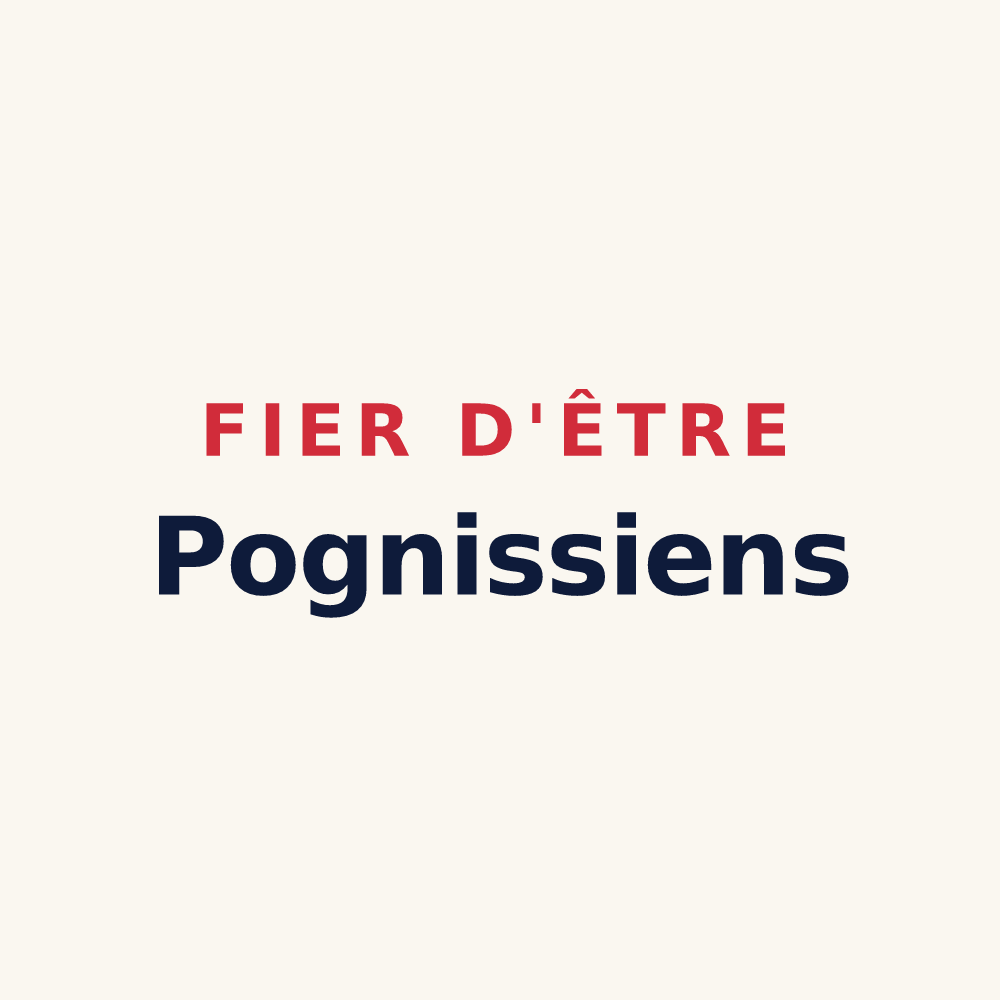 Tasse « Fier d'être Pognissiens » — design pour Poigny