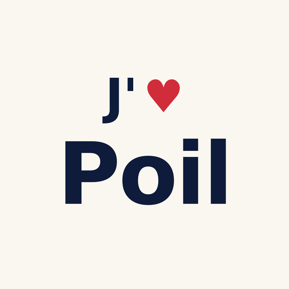 Tasse personnalisée Poil — design J'aime Poil