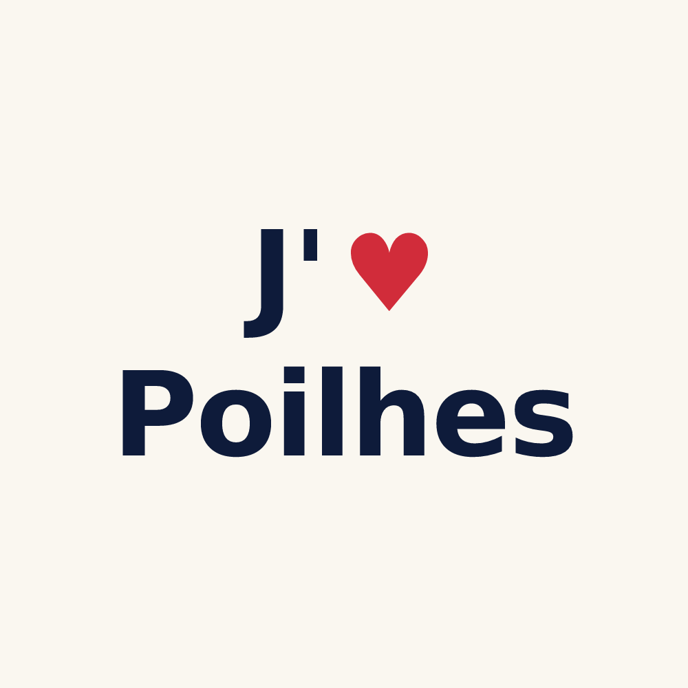 Tasse personnalisée Poilhes — design J'aime Poilhes
