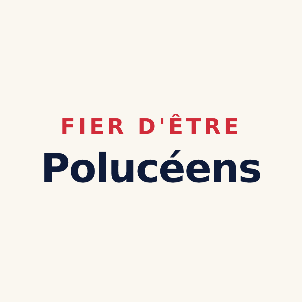 Tasse « Fier d'être Polucéens » — design pour Poilley