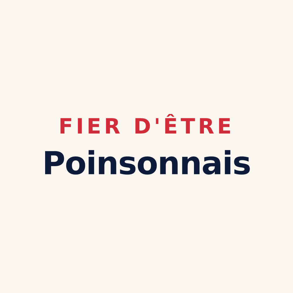 Tasse « Fier d'être Poinsonnais » — design pour Poinson-lès-Nogent