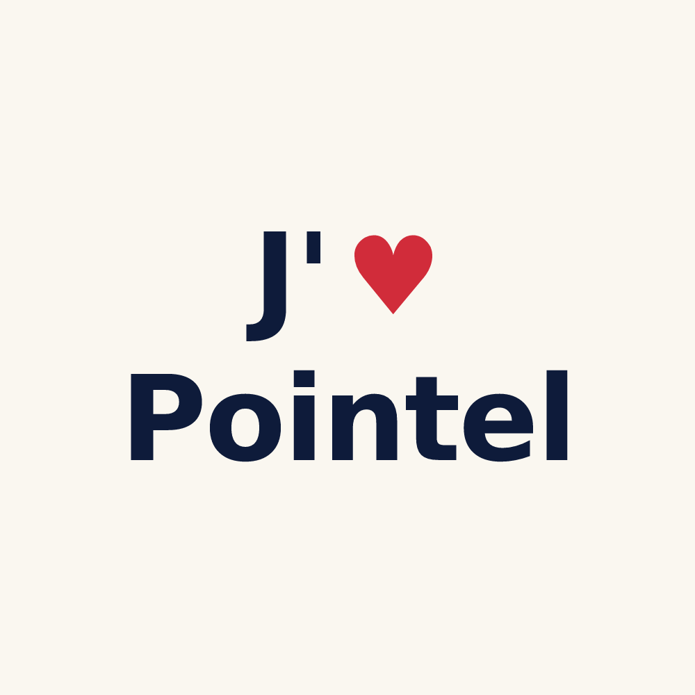 Tasse personnalisée Pointel — design J'aime Pointel