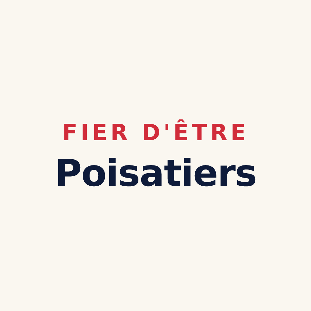 Tasse « Fier d'être Poisatiers » — design pour Poisat