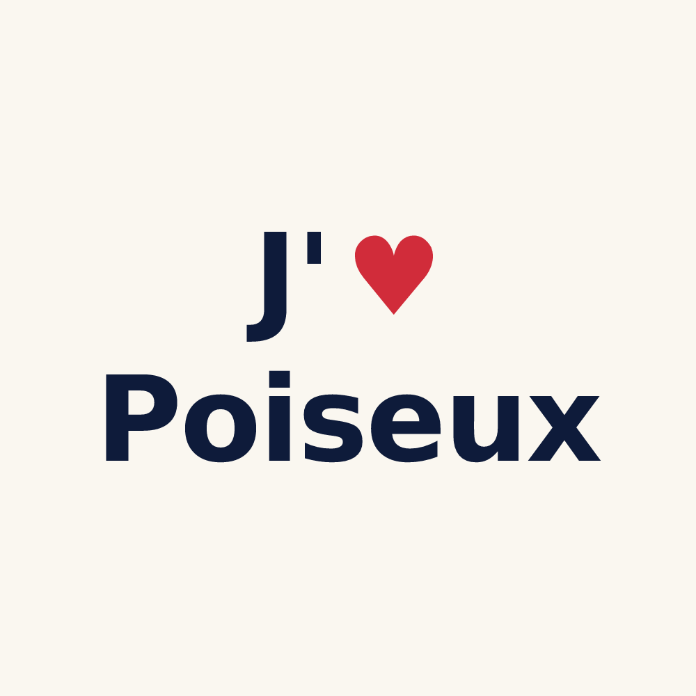 Tasse personnalisée Poiseux — design J'aime Poiseux