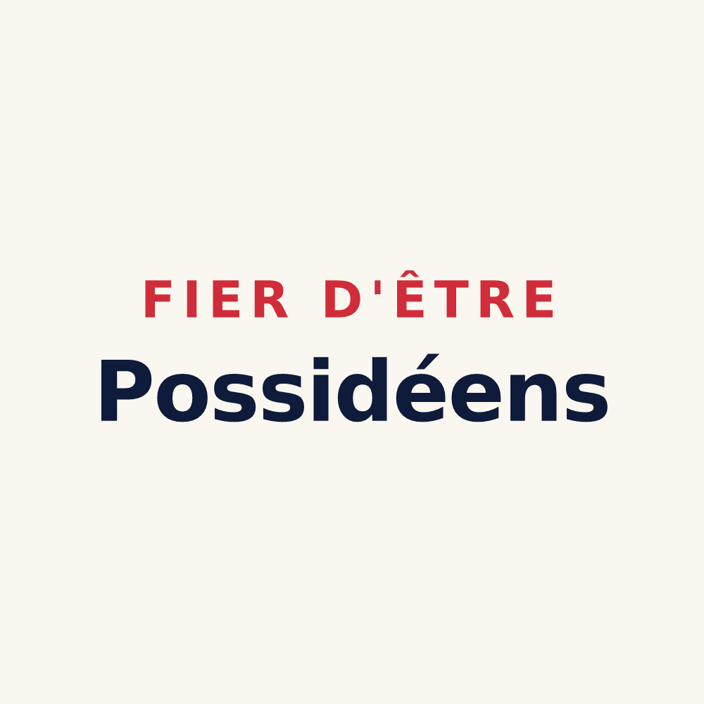 Tasse « Fier d'être Possidéens » — design pour Poisson