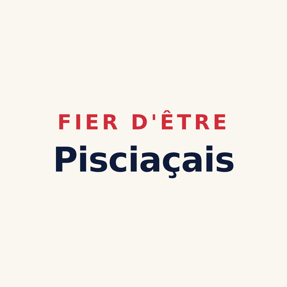 Tasse « Fier d'être Pisciaçais » — design pour Poissy