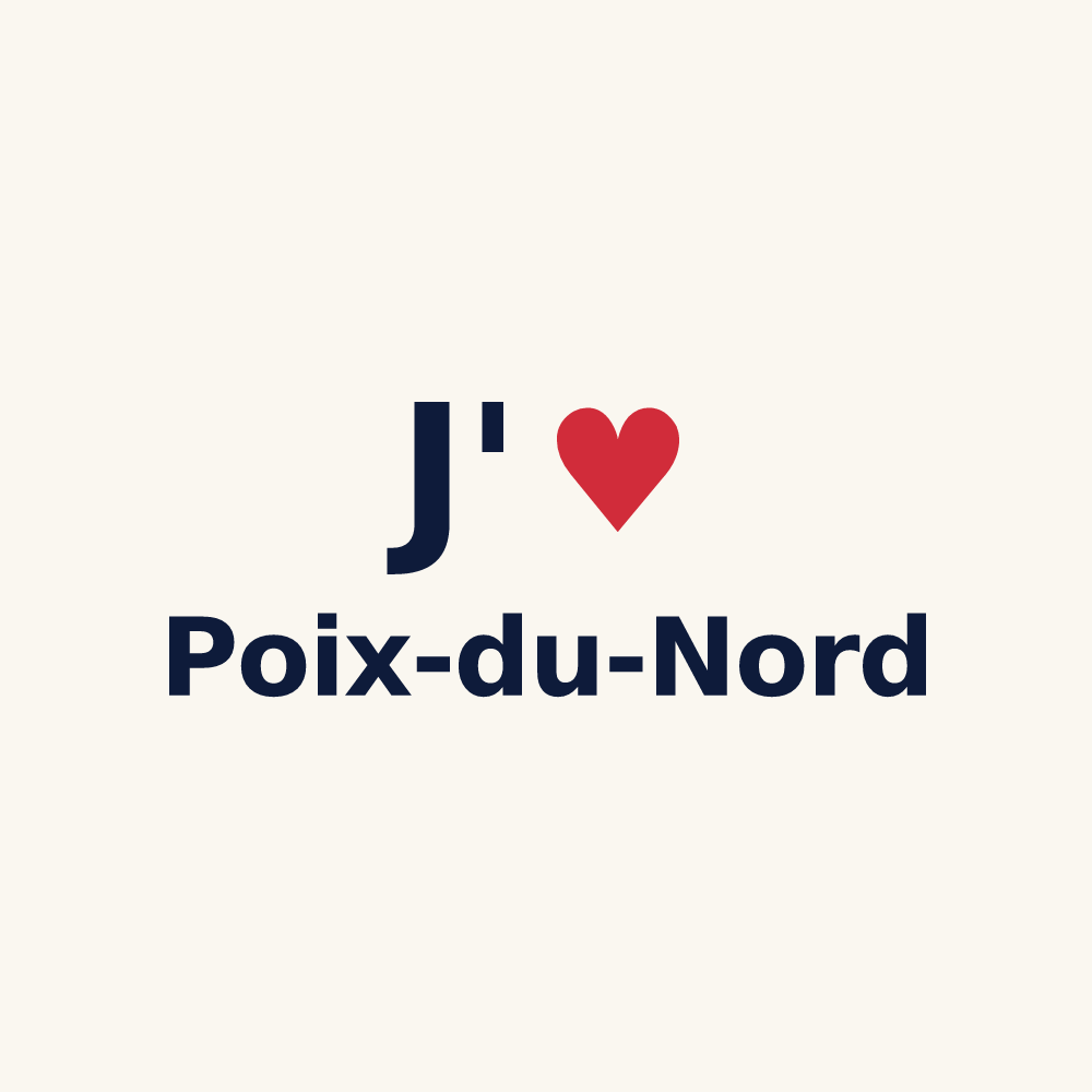 Tasse personnalisée Poix-du-Nord — design J'aime Poix-du-Nord