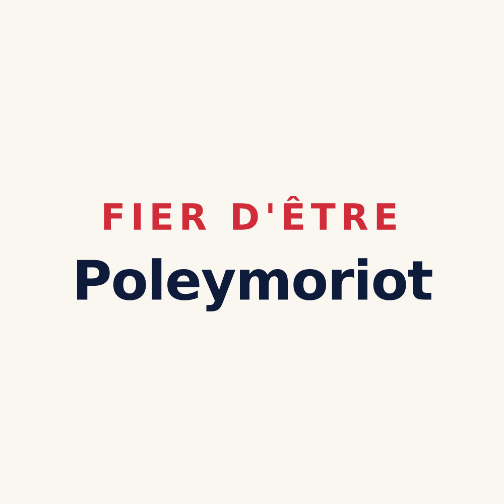 Tasse « Fier d'être Poleymoriot » — design pour Poleymieux-au-Mont-d'Or