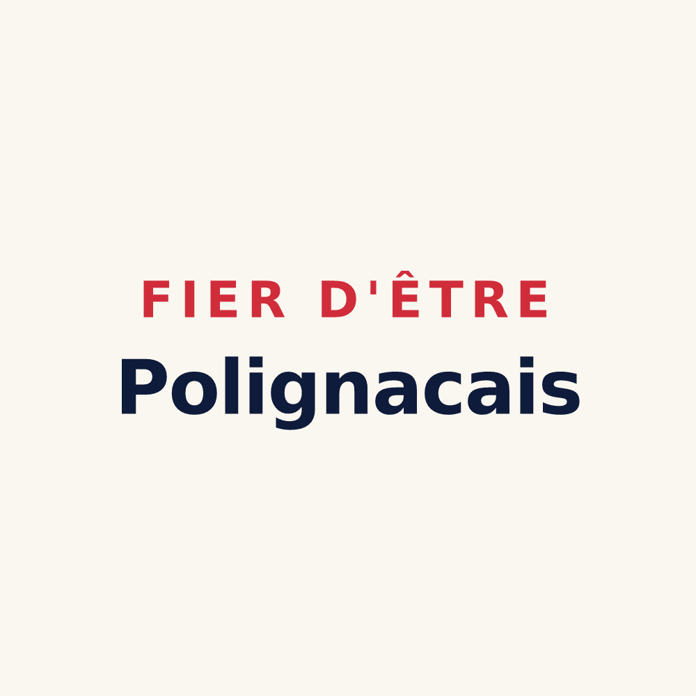 Tasse « Fier d'être Polignacais » — design pour Polignac