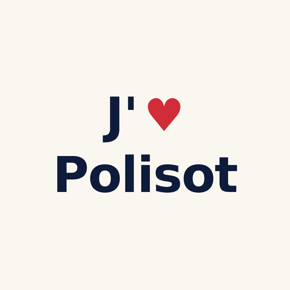 Tasse personnalisée Polisot — design J'aime Polisot