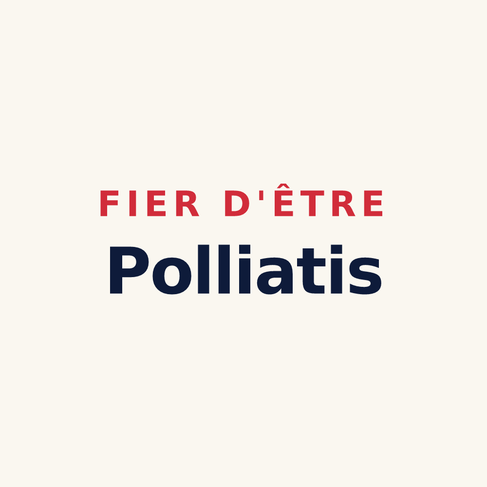 Tasse « Fier d'être Polliatis » — design pour Polliat