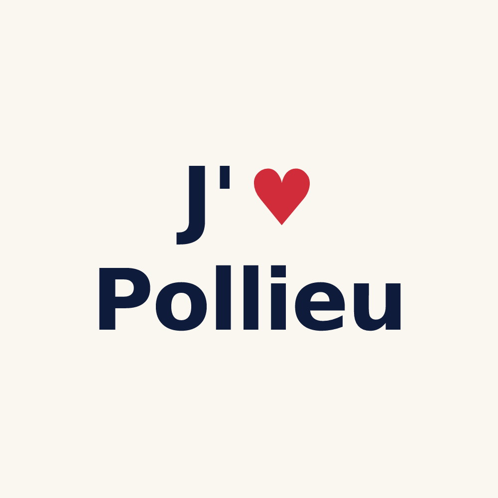 Tasse personnalisée Pollieu — design J'aime Pollieu