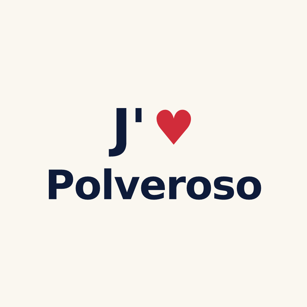 Tasse personnalisée Polveroso — design J'aime Polveroso