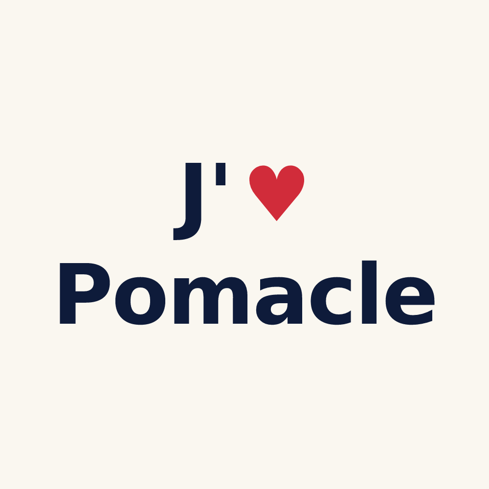 Tasse personnalisée Pomacle — design « J'aime Pomacle » imprimé sur la tasse