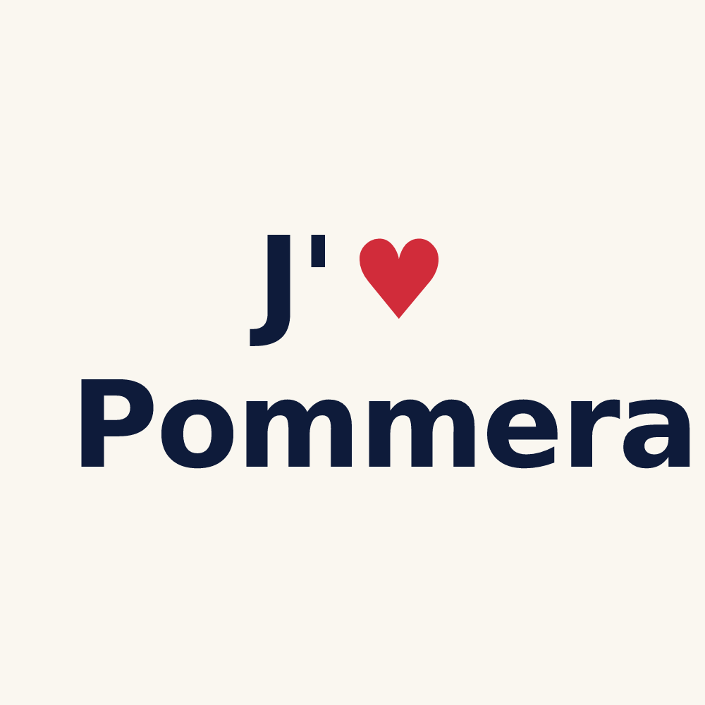 Tasse personnalisée Pommera — design J'aime Pommera