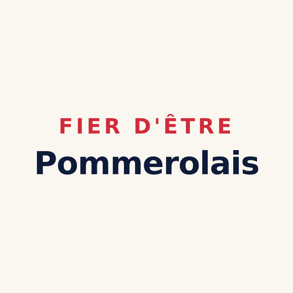 Tasse « Fier d'être Pommerolais » — design pour Pommerol
