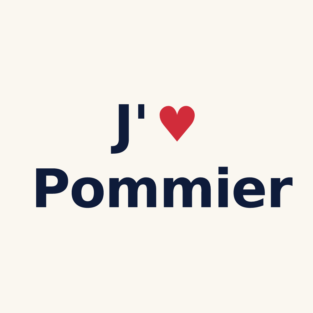Tasse personnalisée Pommier — design « J'aime Pommier » imprimé sur la tasse