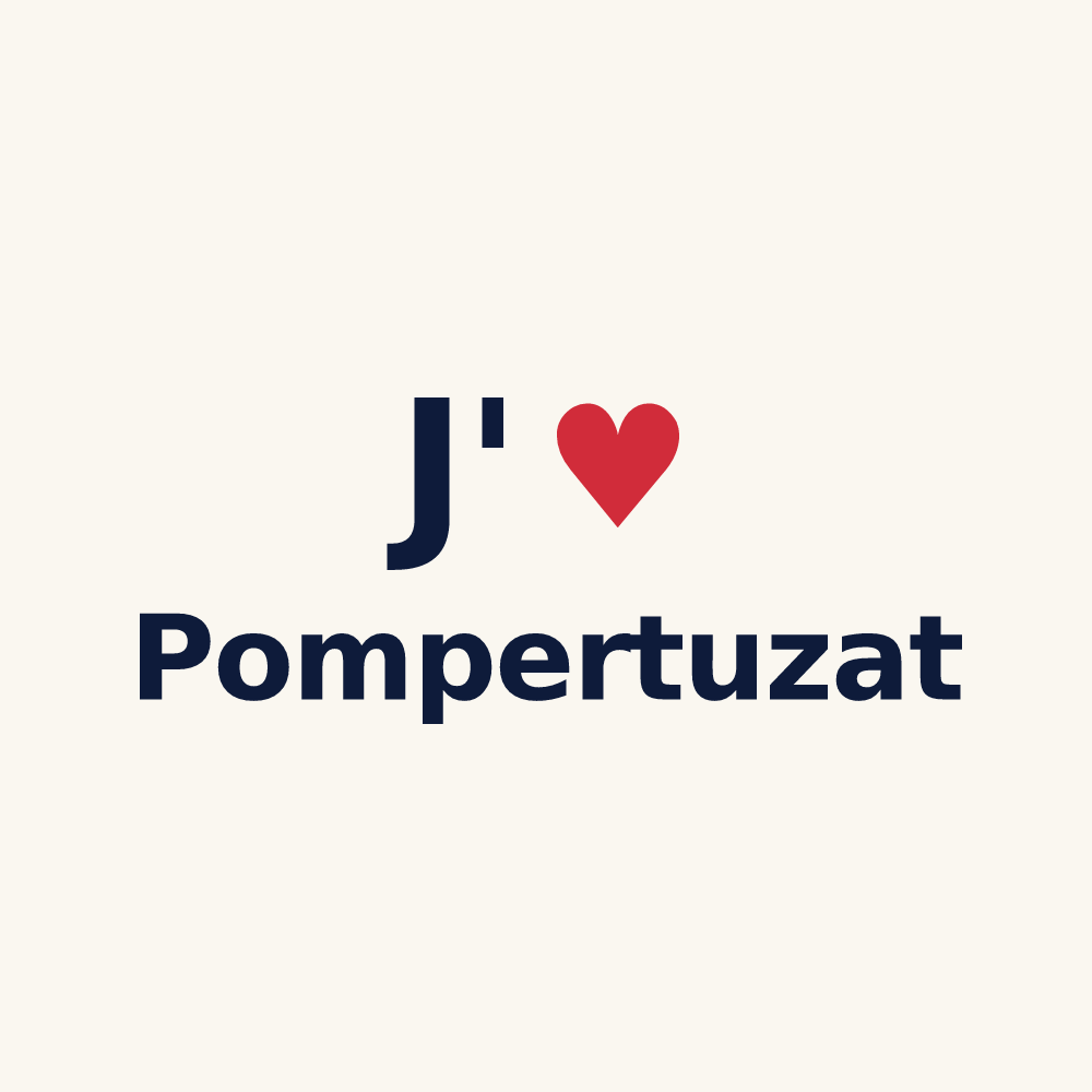 Tasse personnalisée Pompertuzat — design J'aime Pompertuzat