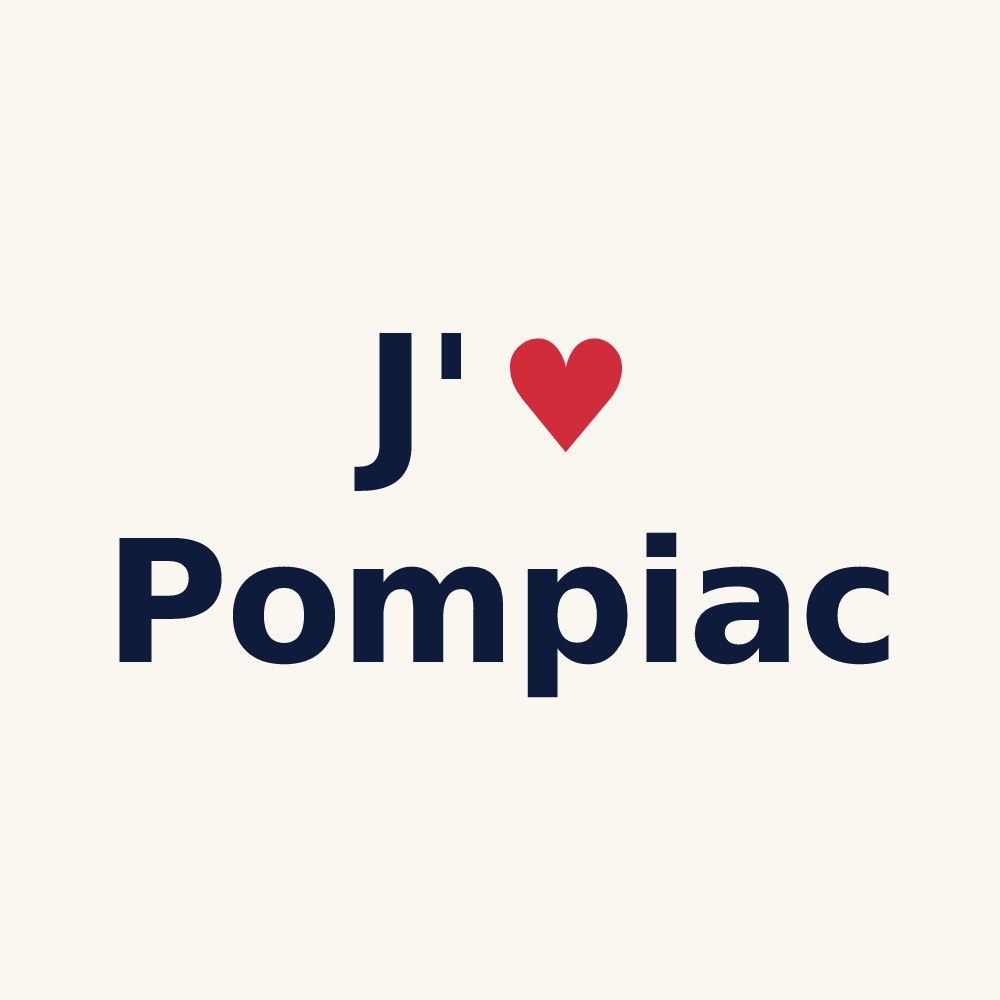 Tasse personnalisée Pompiac — design J'aime Pompiac
