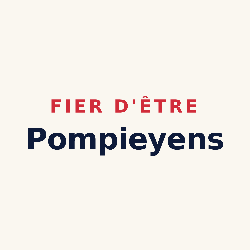 Tasse « Fier d'être Pompieyens » — design pour Pompiey