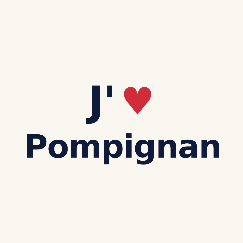 Tasse personnalisée Pompignan — design J'aime Pompignan