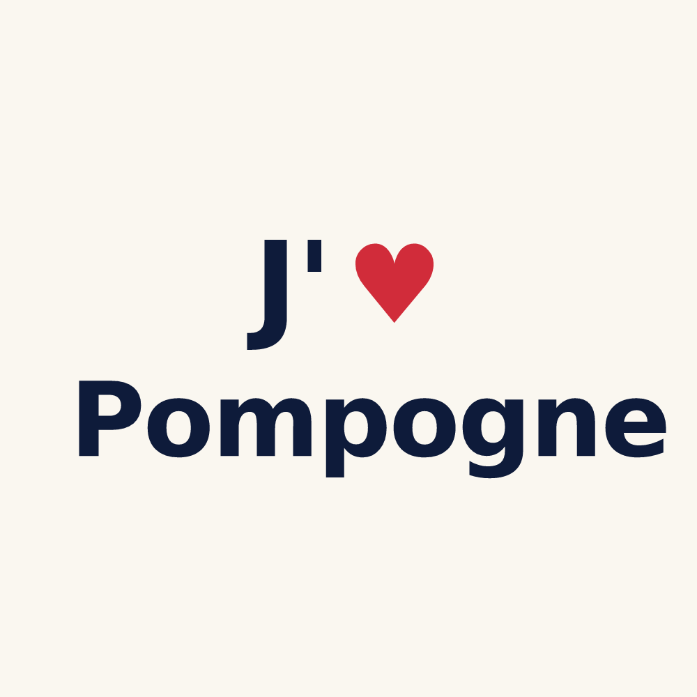 Tasse personnalisée Pompogne — design J'aime Pompogne