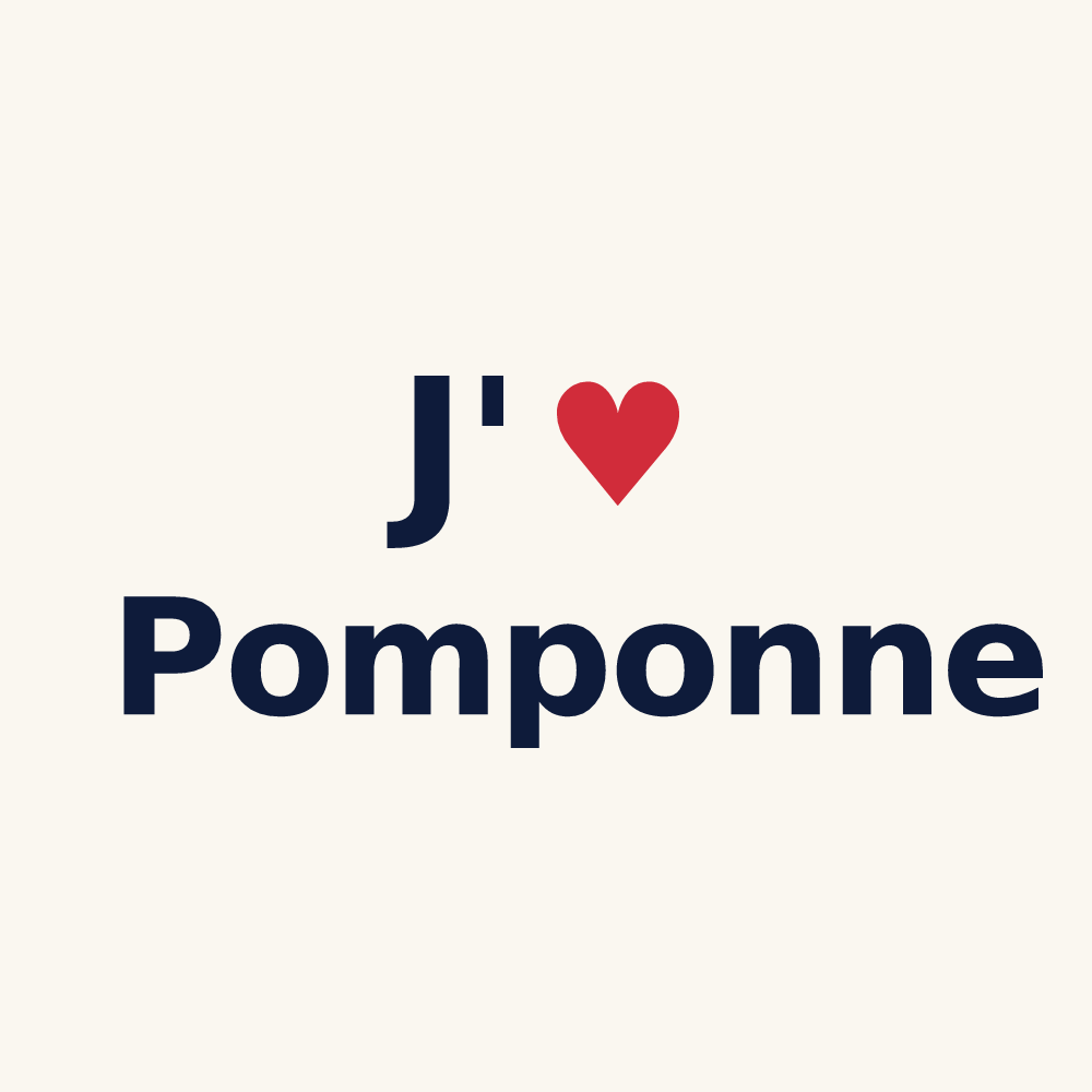 Tasse personnalisée Pomponne — design J'aime Pomponne