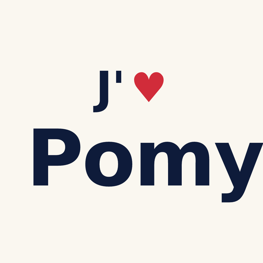 Tasse personnalisée Pomy — design J'aime Pomy