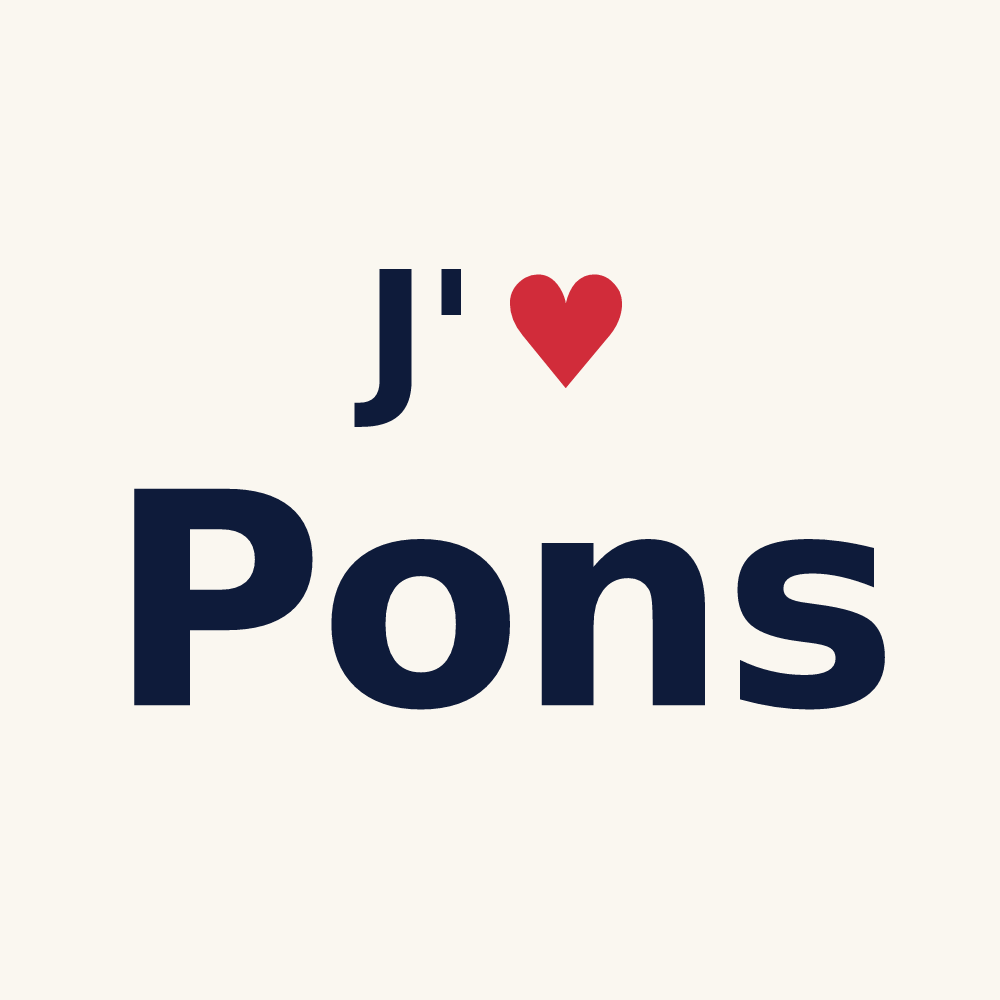 Tasse personnalisée Pons — design J'aime Pons