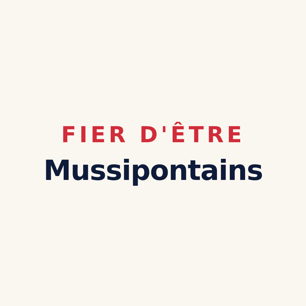 Tasse « Fier d'être Mussipontains » — design pour Pont-à-Mousson