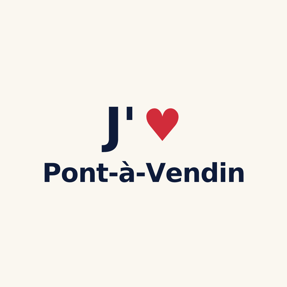 Tasse personnalisée Pont-à-Vendin — design J'aime Pont-à-Vendin