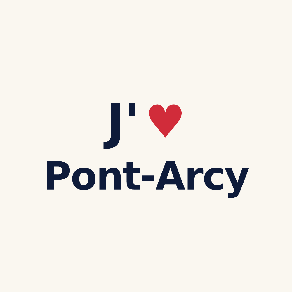 Tasse personnalisée Pont-Arcy — design J'aime Pont-Arcy