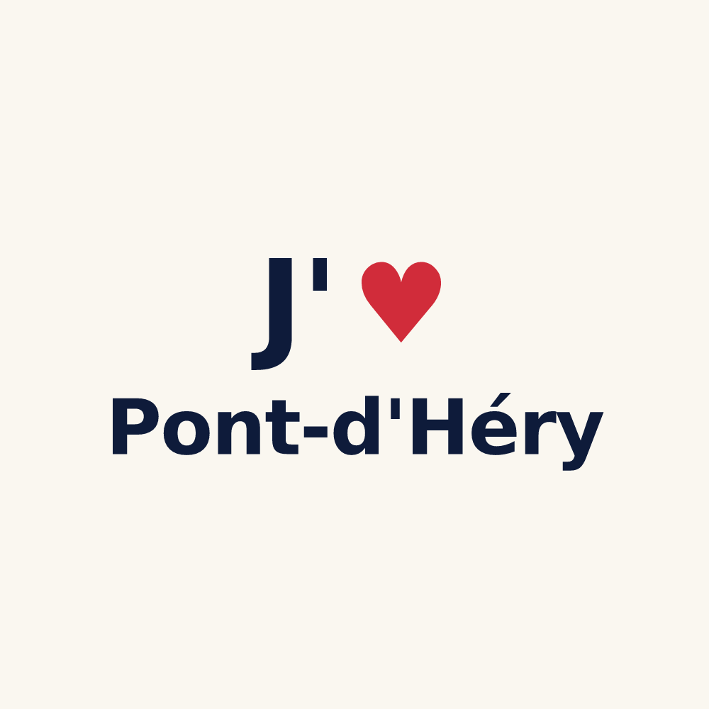 Tasse personnalisée Pont-d'Héry — design J'aime Pont-d'Héry