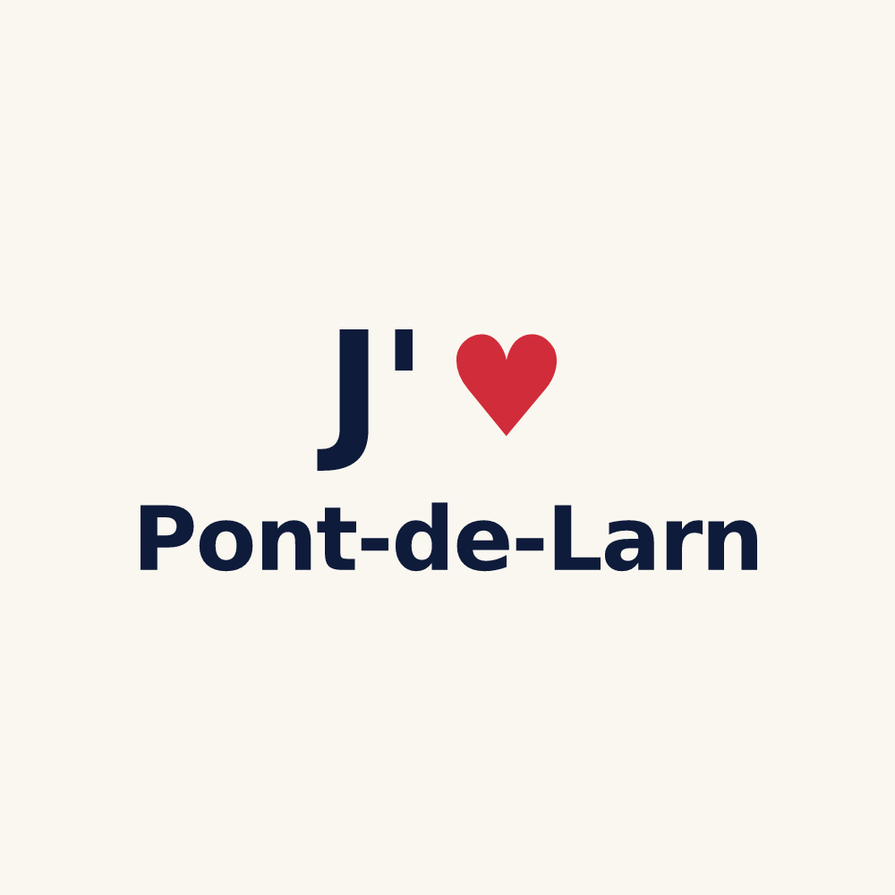 Tasse personnalisée Pont-de-Larn — design J'aime Pont-de-Larn