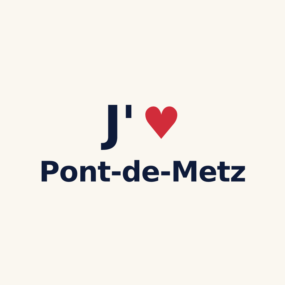 Tasse personnalisée Pont-de-Metz — design J'aime Pont-de-Metz
