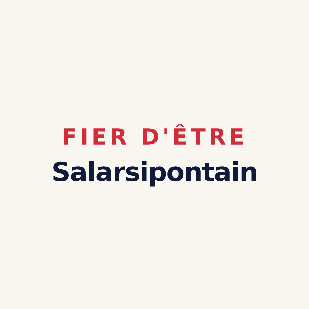 Tasse « Fier d'être Salarsipontain » — design pour Pont-de-Salars
