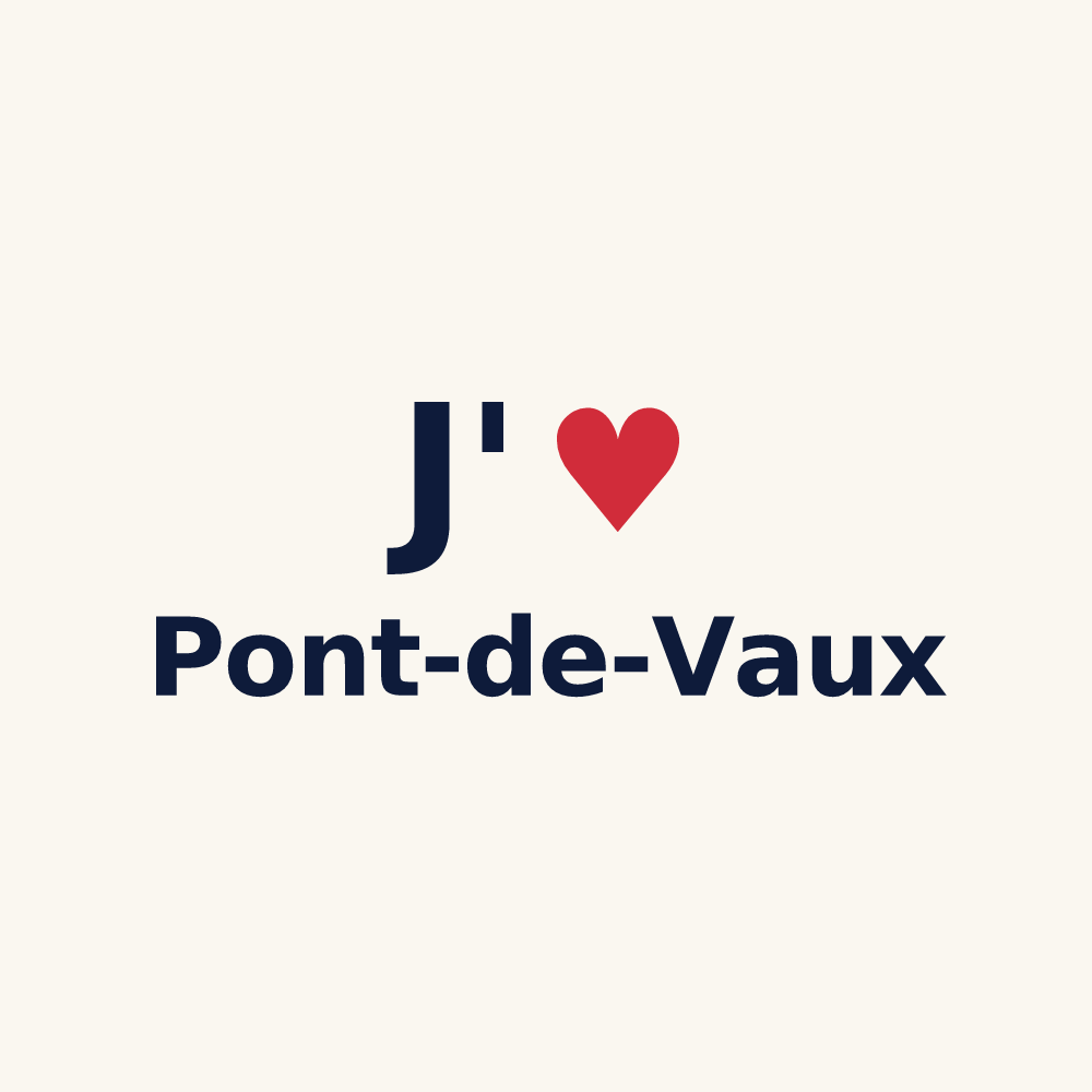 Tasse personnalisée Pont-de-Vaux — design « J'aime Pont-de-Vaux » imprimé sur la tasse