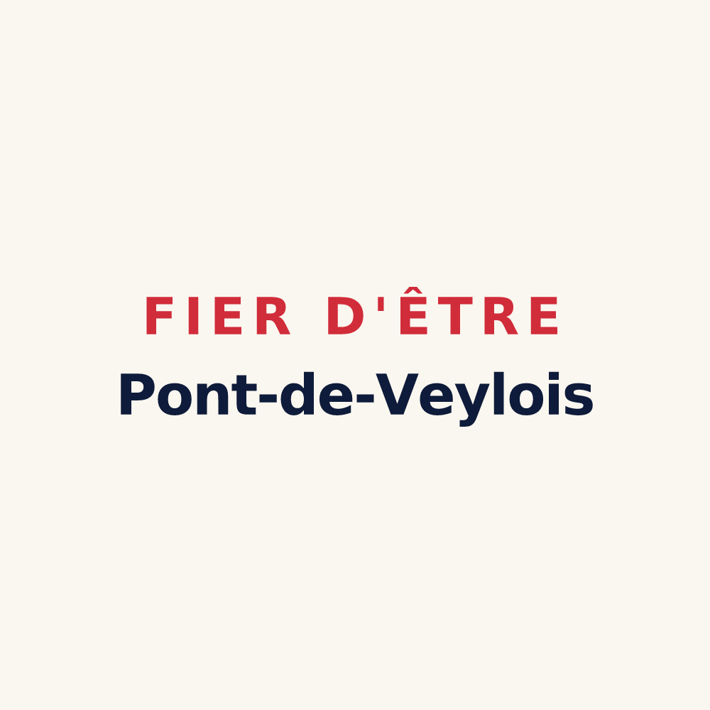 Tasse « Fier d'être Pont-de-Veylois » — design pour Pont-de-Veyle