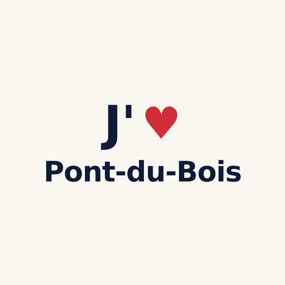 Tasse personnalisée Pont-du-Bois — design J'aime Pont-du-Bois