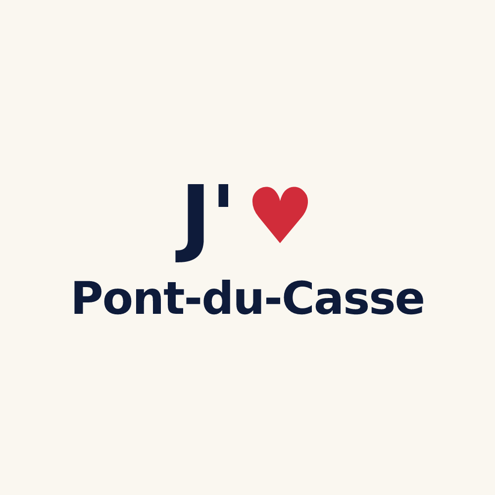 Tasse personnalisée Pont-du-Casse — design J'aime Pont-du-Casse
