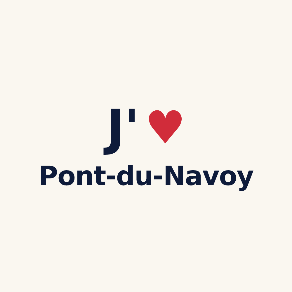 Tasse personnalisée Pont-du-Navoy — design J'aime Pont-du-Navoy
