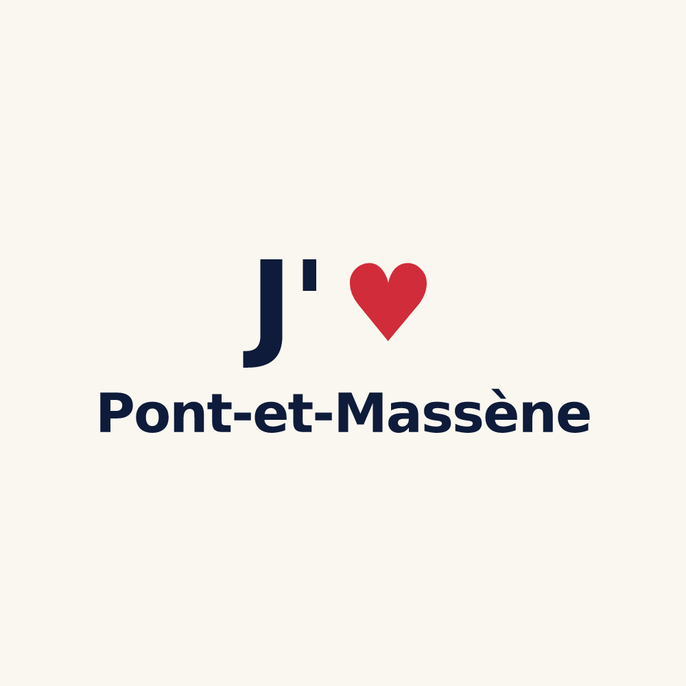 Tasse personnalisée Pont-et-Massène — design J'aime Pont-et-Massène