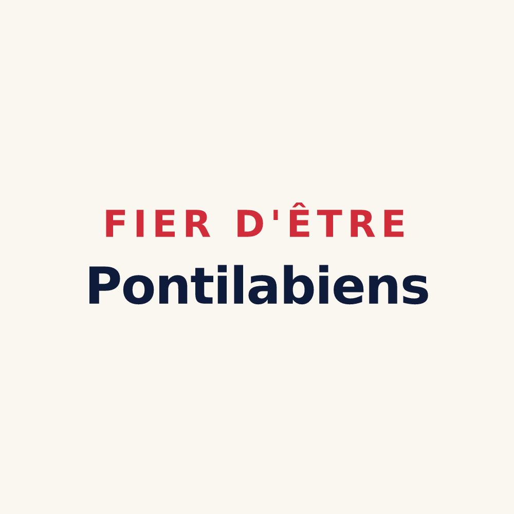 Tasse « Fier d'être Pontilabiens » — design pour Pont-l'Abbé-d'Arnoult