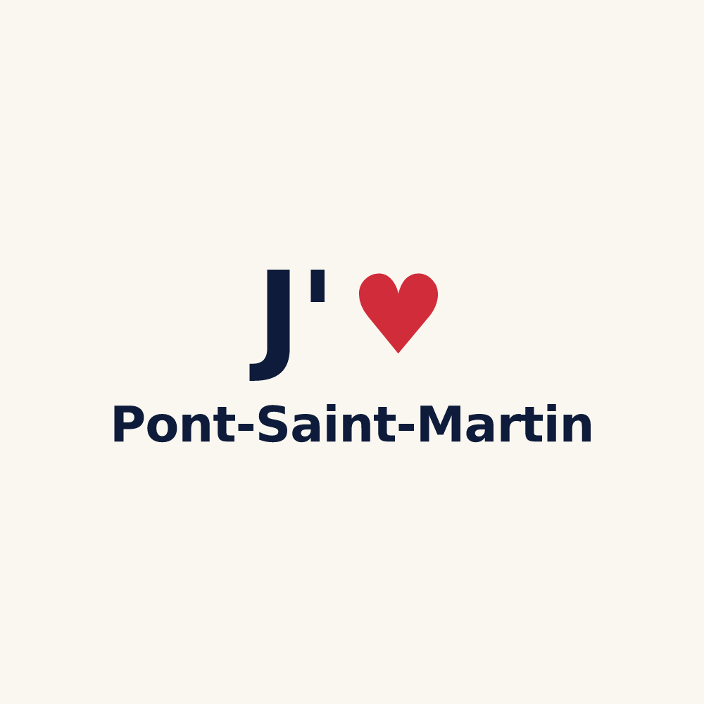Tasse personnalisée Pont-Saint-Martin — design J'aime Pont-Saint-Martin