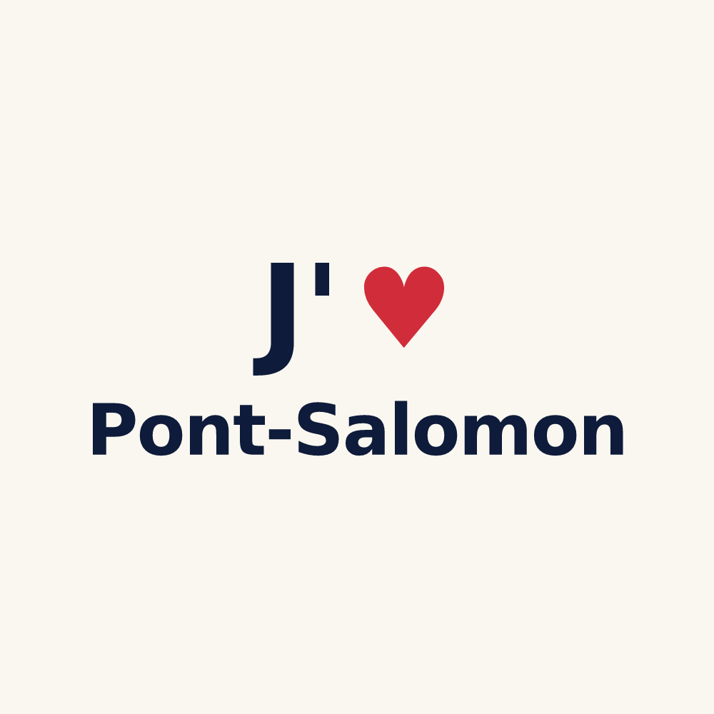 Tasse personnalisée Pont-Salomon — design J'aime Pont-Salomon