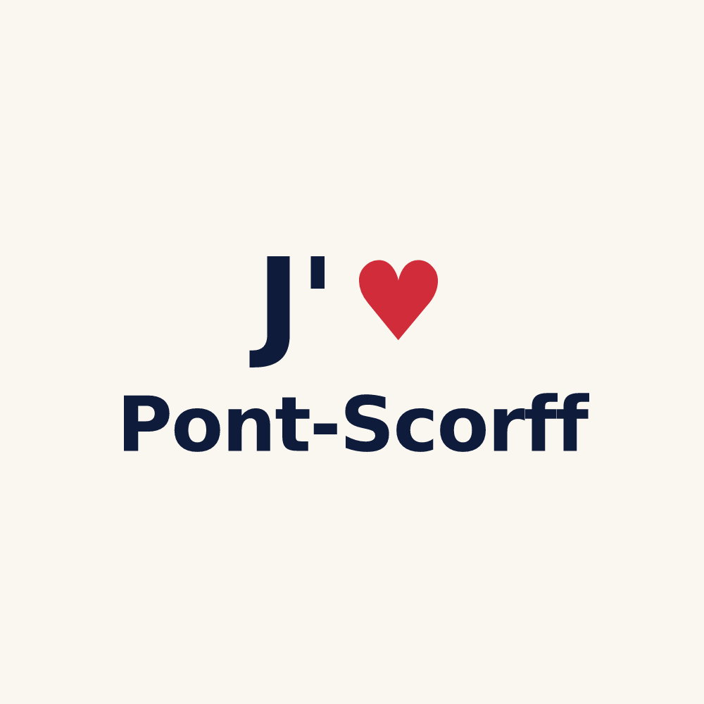 Tasse personnalisée Pont-Scorff — design J'aime Pont-Scorff