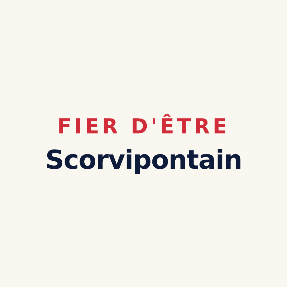 Tasse « Fier d'être Scorvipontain » — design pour Pont-Scorff
