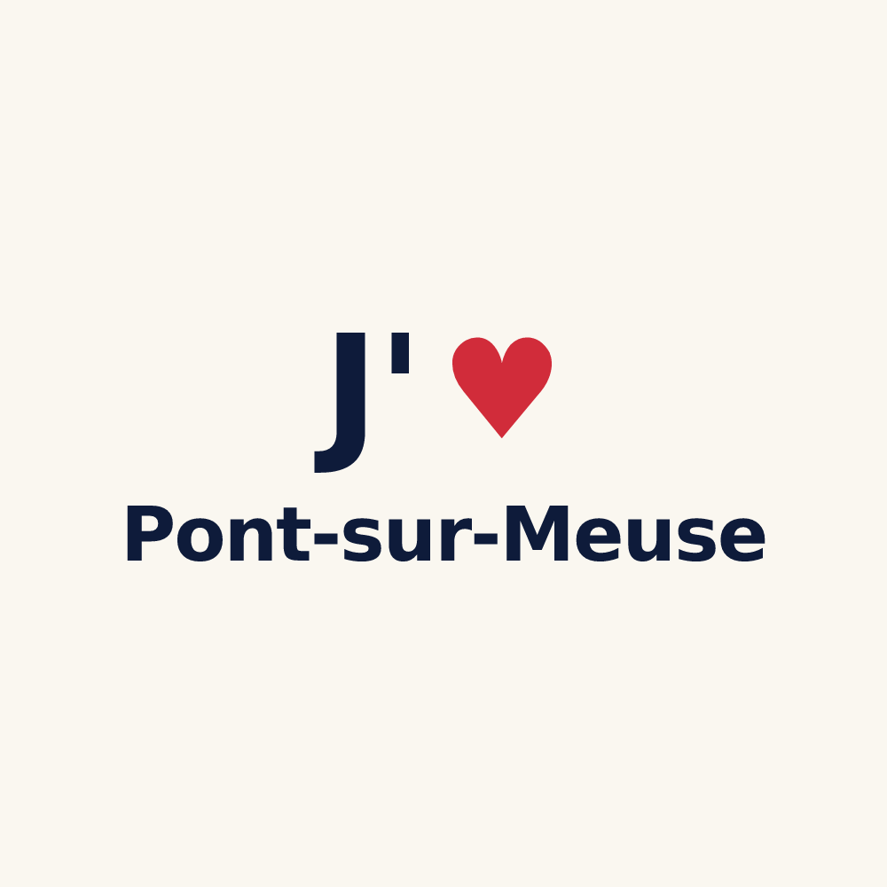 Tasse personnalisée Pont-sur-Meuse — design J'aime Pont-sur-Meuse