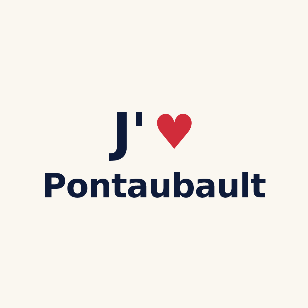 Tasse personnalisée Pontaubault — design J'aime Pontaubault